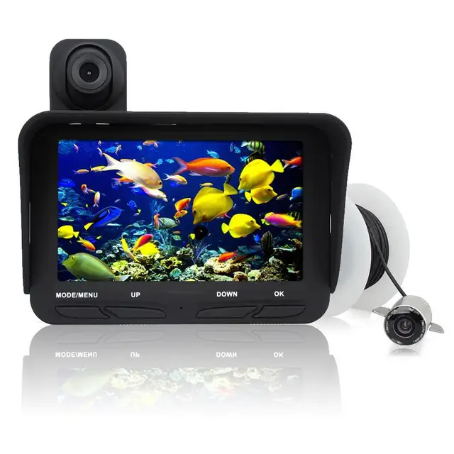 Cheap 720P Dual-lens HD Visual Fish Finder 4.3 inch LCD Monitor 30m Cable Night Vision Underwater Camera for Fishing