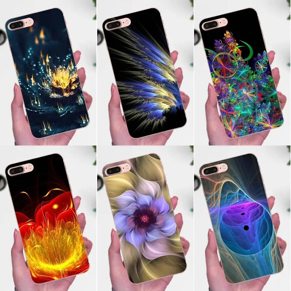 

For Galaxy J1 J2 J3 J330 J4 J5 J6 J7 J730 J8 2015 2016 2017 2018 mini Pro Soft TPU Pattern Case Cover Colorful Fractal Art 2018