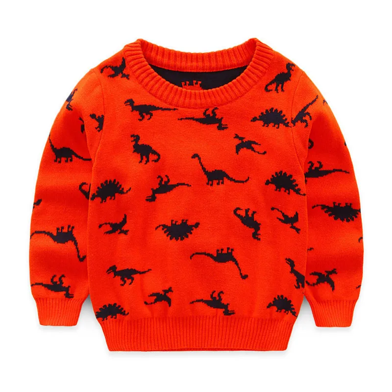 Свитер для маленьких мальчиков; вязаный пуловер с круглым вырезом; детская одежда; осенне-зимняя детская одежда; Повседневные свитера для мальчиков - Цвет: Style Six