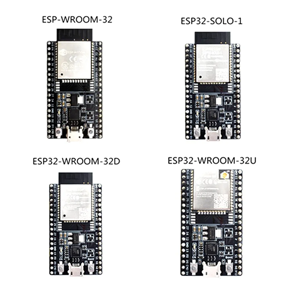 ESP32 DevKitC ESP WROOM 32D ESP32 SOLO 1 ESP WROOM 32U ESP32 WROVER B 