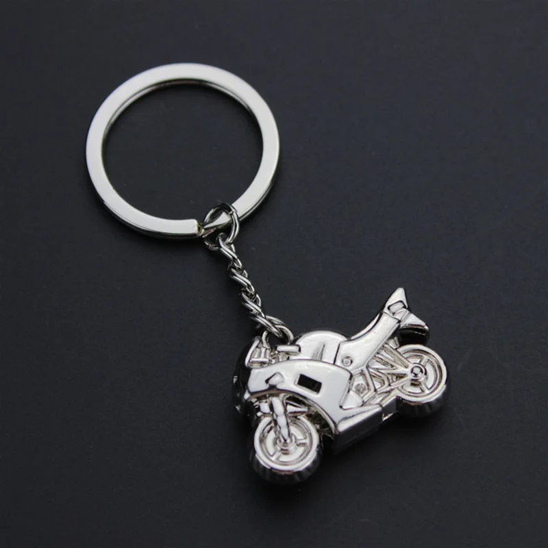 3D modelo de Metal motocicleta Llavero Mini Motor Llavero hombres Accessorie Llavero Chaveiro motocicleta joyería