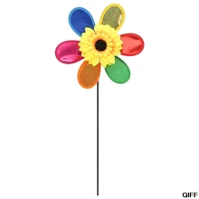 Блёстки Подсолнух садовая ветряная мельница ветер Спиннер окно домашний двор Декор Детская игрушка May06