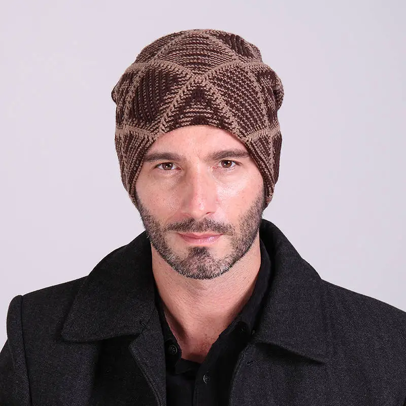New 2017 Knitted hats Unisex Men Winter Stripe Hat Autumn Sport Beanie ...