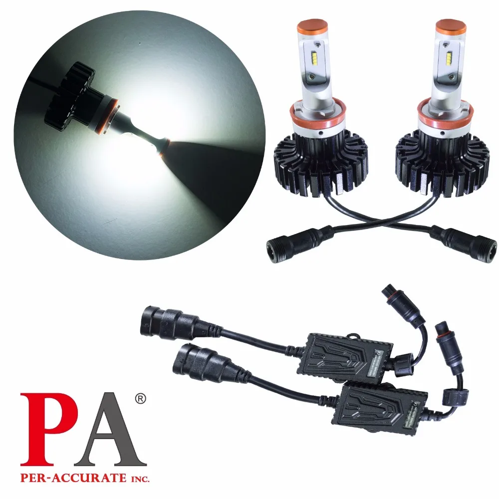 

PA LED 1SET x Headlight Kit High Beam Light Bulbs H8/H9/H11/H16J 6500K 80W Fog Light ZES LED 9-32V