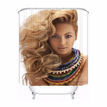 

Custom Beyonce Fabric Shower Bath Curtain Mildewproof Waterproof Polyester Various Sizes#0421-21-03