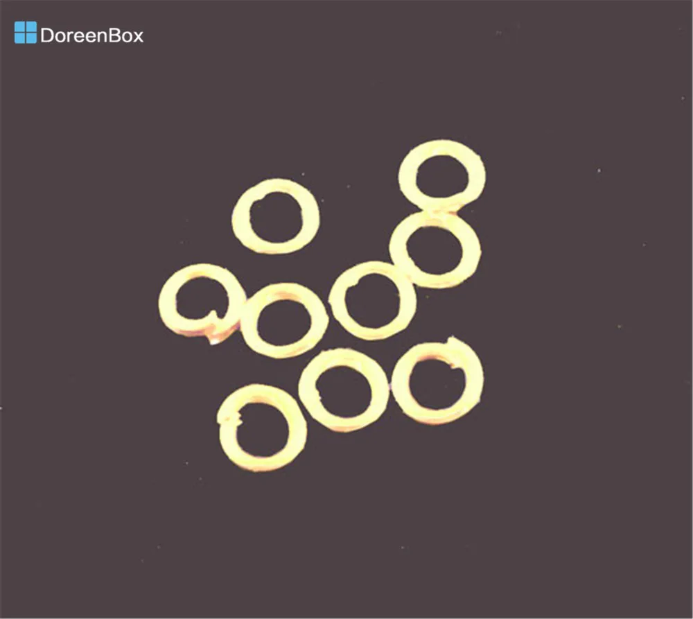 

Doreen Box Lovely 4000PCs Gold color Open Jump Ring 3mm Dia. (B01669)