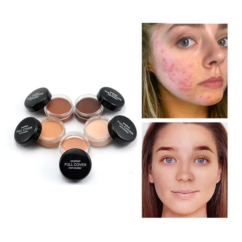 

POPFEEL Full Cover Concealer Face Makeup Waterproof Facial Contour Corrector Pores Eye Dark Circles Oil-control Perfect Cosmetic