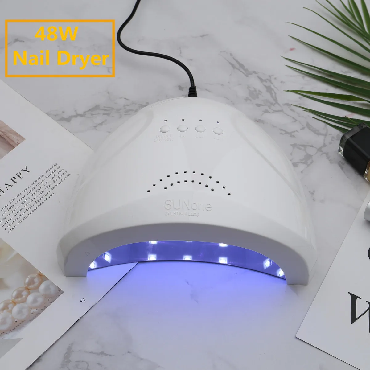 

48W SUN one Nail Dryer LED UV Light Manicure Tool Gel Varnish 5/30/60s Quick Drying Nail Art Tools Curing Gel 36 Pcs LEDs