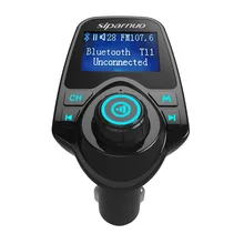 Multifunción 4-en-1 Transmisor FM COCHE Bluetooth con Reproductor de MP3 USB unidades flash TF Radio Transmisor con Pantalla LCD USB Mic