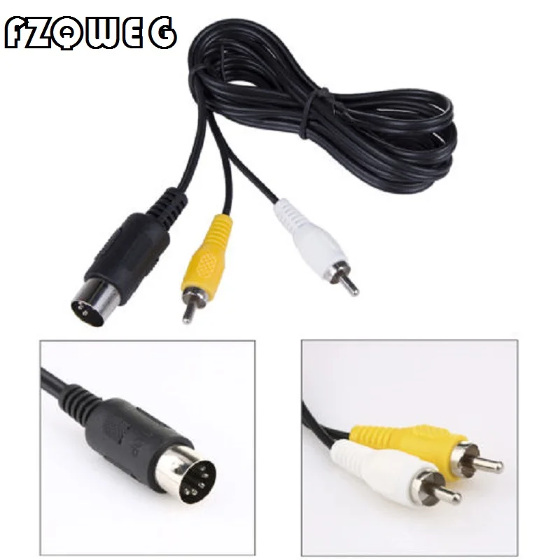 FZQWEG AV cable Audio Video Cable RCA Cord for SEGA Mega Drive 1 for Genesis 1