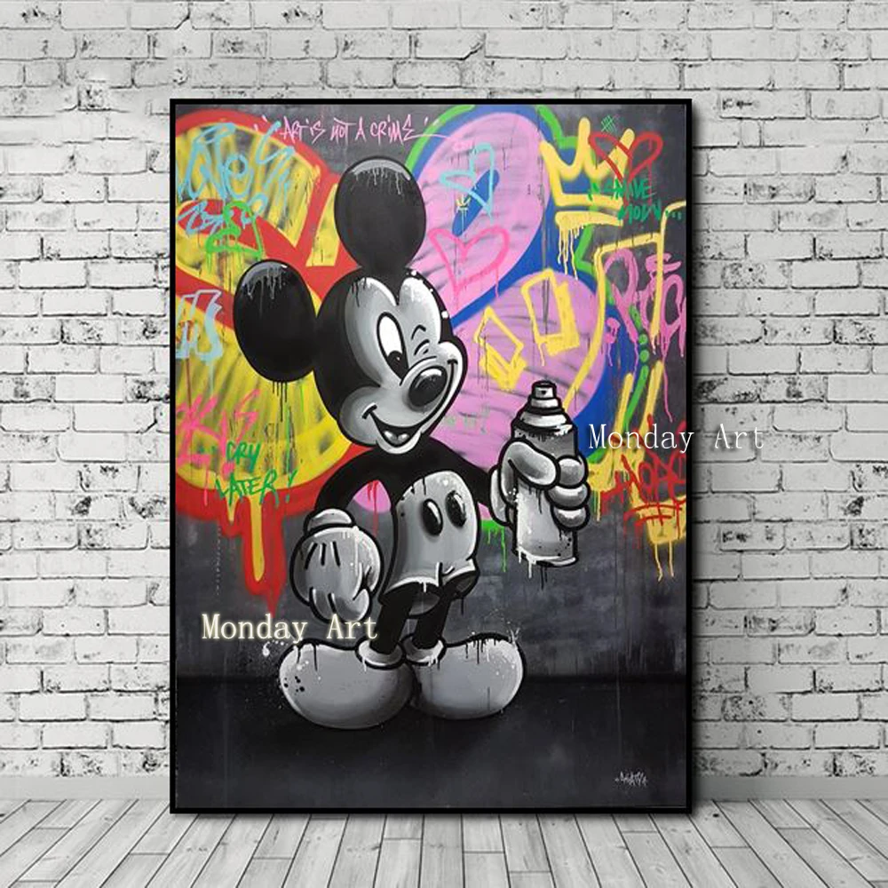 LL hand-painted-graffiti-pop-brainwash-art-alec-monopoly-on-canvas-painting-good-for-bedroom-decoration (1)