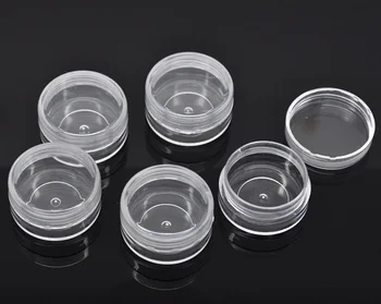 

Plastic Storage Containers Round Transparent 4cm(1 5/8") x 4cm(1 5/8"), 2 PCs