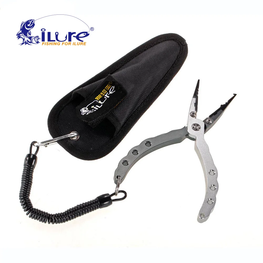 

iLure New Aluminum Alloy Fishing Pliers+Fishing Rope 17cm Hook Remover Fishing Line Cutter Multifunctional Fishing Tools Pesca