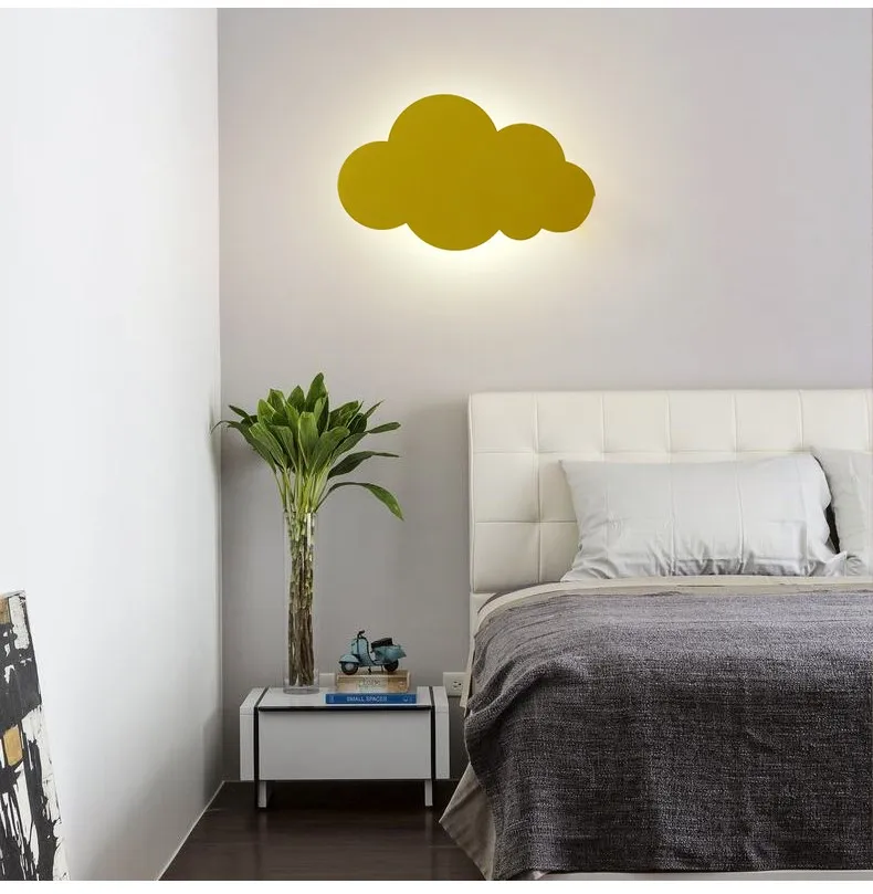  Artpad 15W Modern Cloud Wall Lamp Lights White Pink LED Wall Mounted Living Room Girl Children Bedr - 32914695242