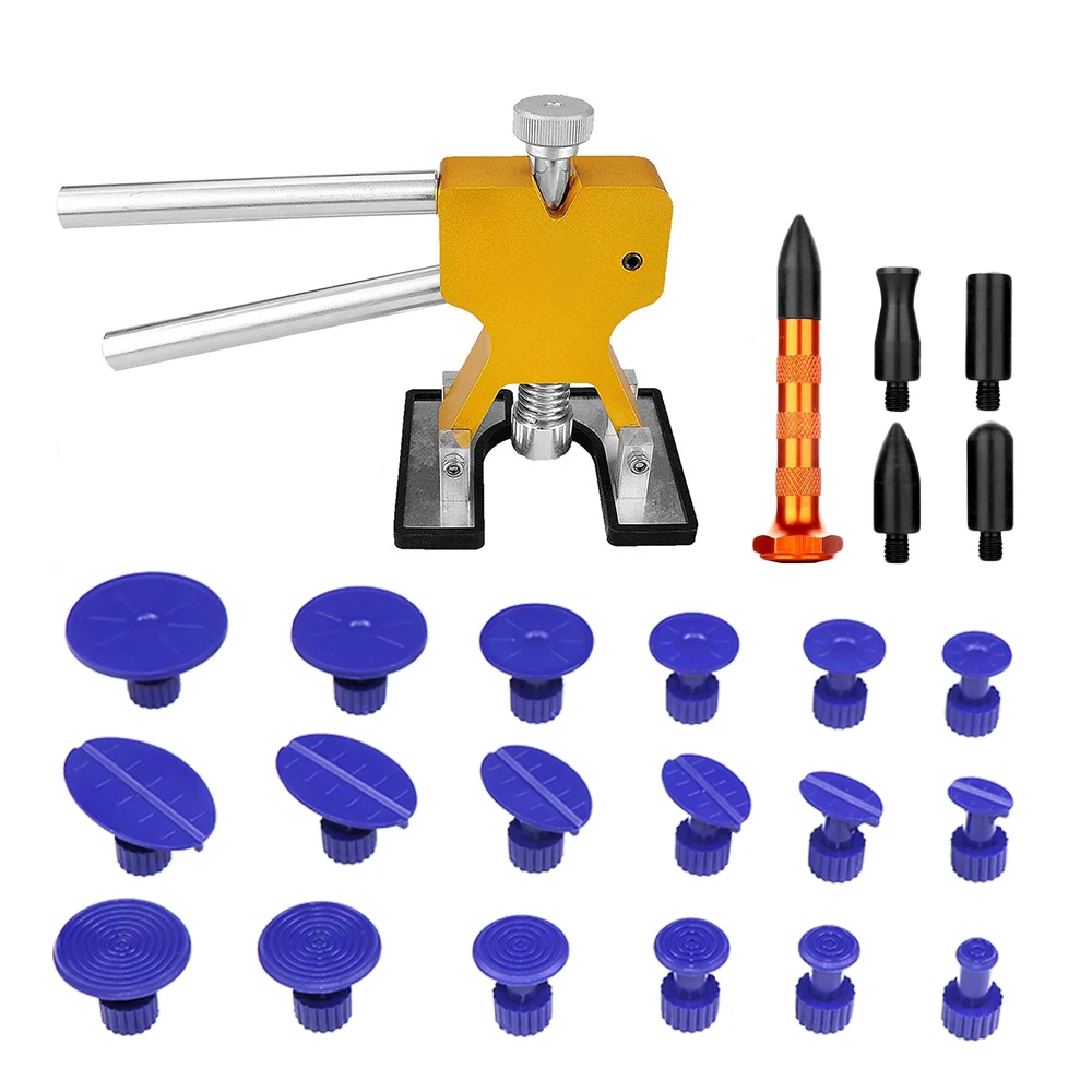 PDR Tools Golden Dent Lifter Dent Puller Paintless Dent Repair Tools Dent Removal Hand Tools Set