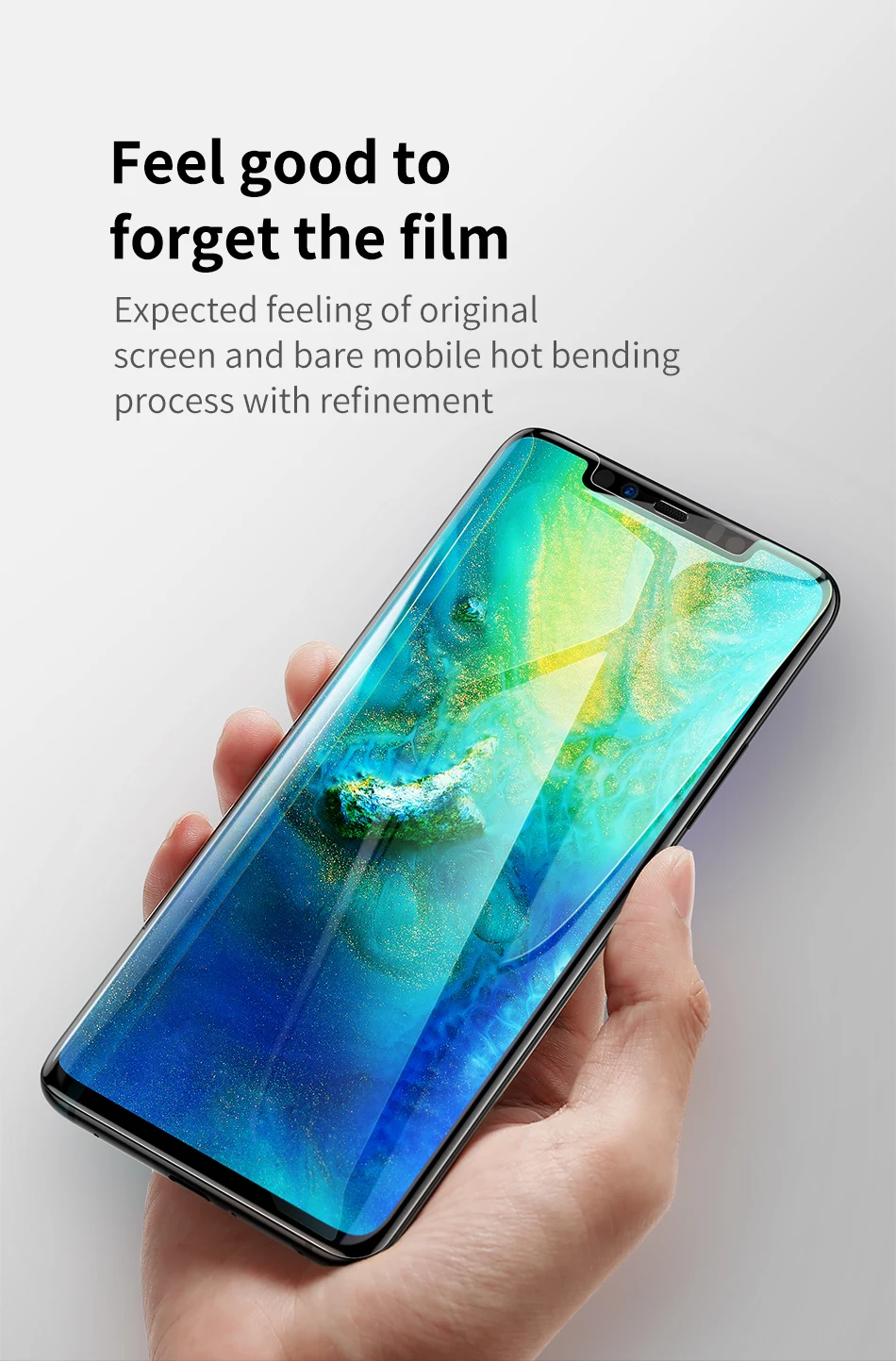 Защитная пленка Baseus 0,3 мм из закаленного стекла для huawei mate 20 Pro с полным покрытием, изогнутая пленка из закаленного стекла для huawei mate 20