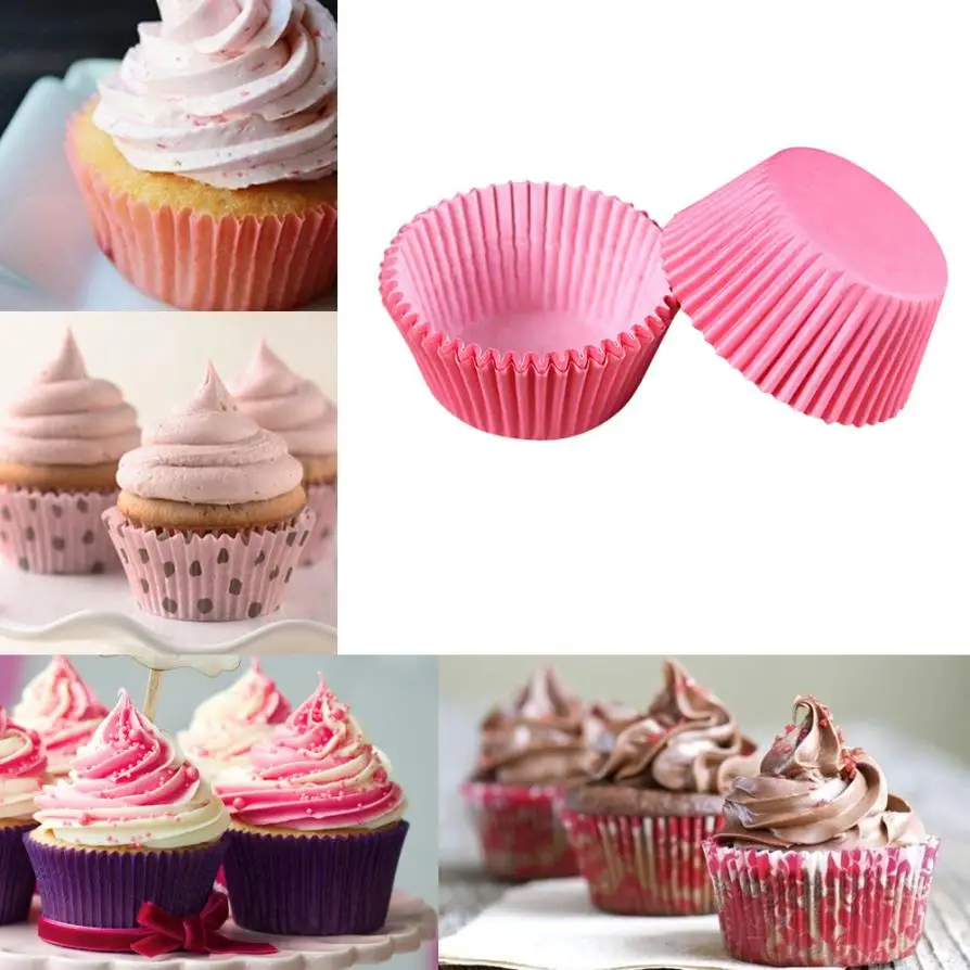 

100PCS Paper Cake Cups Cake Muffin Case Moon Cake Box Paper Box Cup Cake Decorator Tool 2O0321