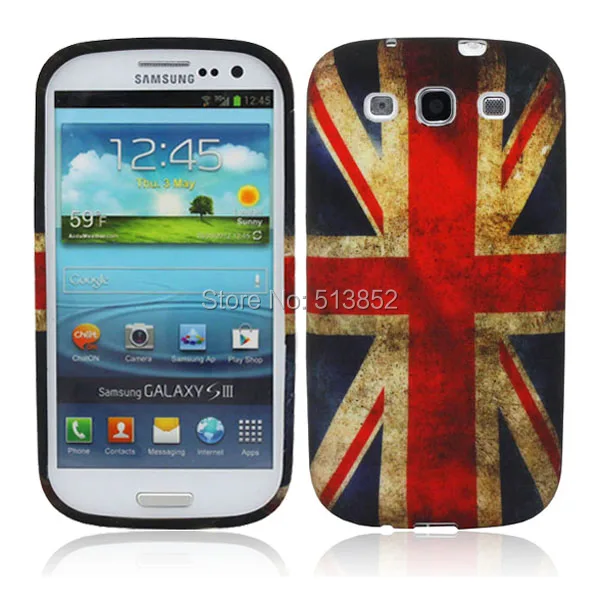 Высокое Качество Цвет Национальный Флаг ТПУ Чехол для Samsung Galaxy SIII i9300 |