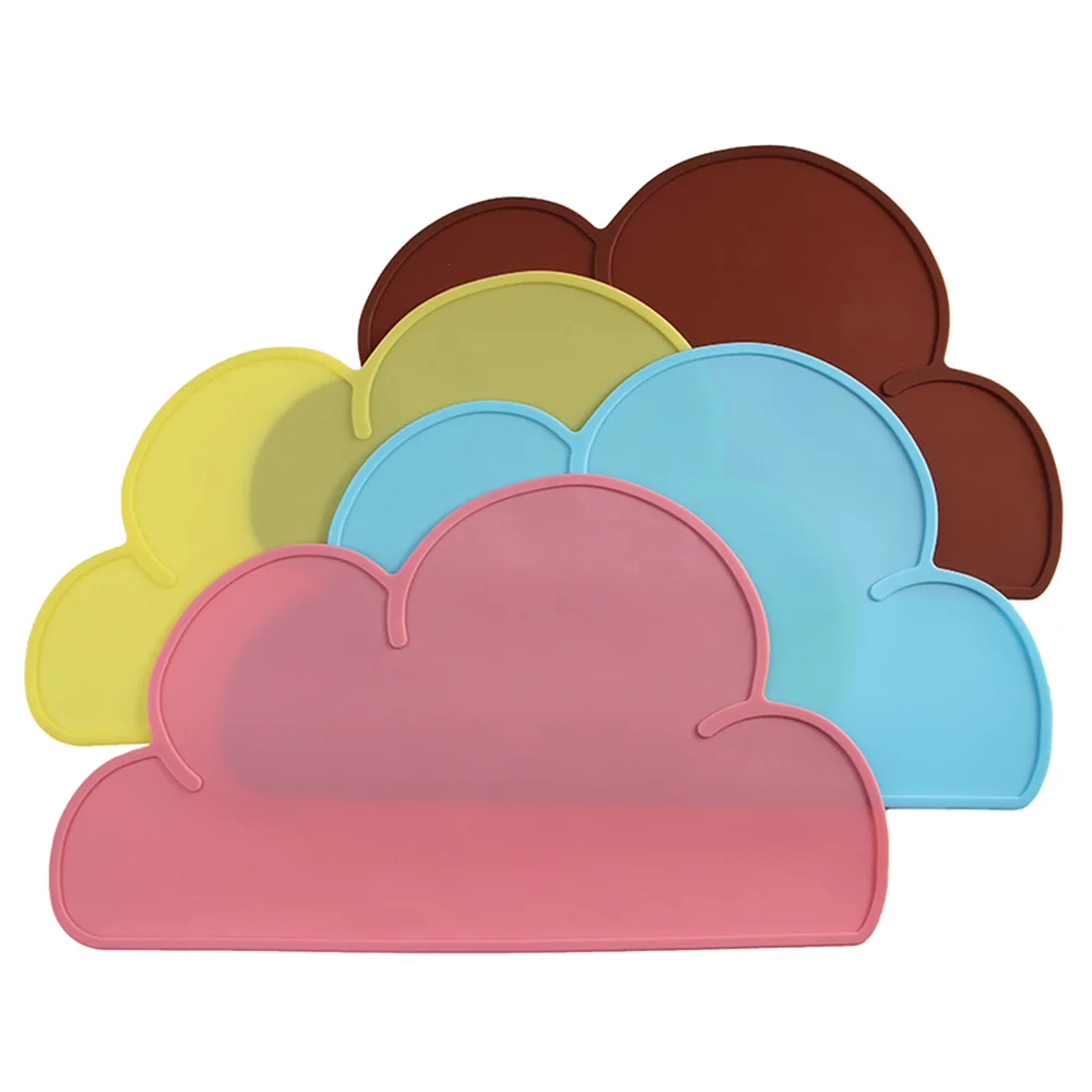 

Silicone Cute Cloud Pet Feeding Mat Dog Food Pad Mat Pet Feeder Water Dish Bowl Placemat Feeding Clean Cat Dog Supplies