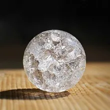 Bola de gelo de cristal bola de crack casa decorativo vidro mármores fonte de água umidifie bola feng shui fontes esfera mágica bolas