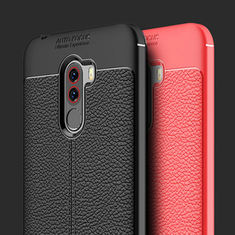 Чехол YUETUO для задней панели телефона с кожаным рисунком чехол xiaomi pocophone f1 poco f 1 xiomi