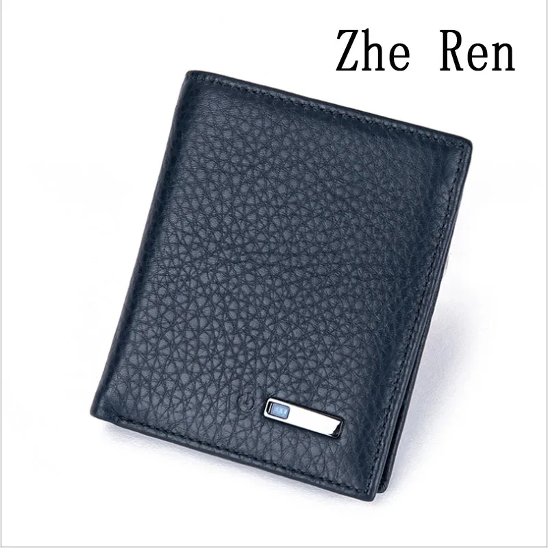 

smart wallet Men real leather money wallet Head layer cowhide intelligent bluetooth anti - loss anti - theft fashion bag