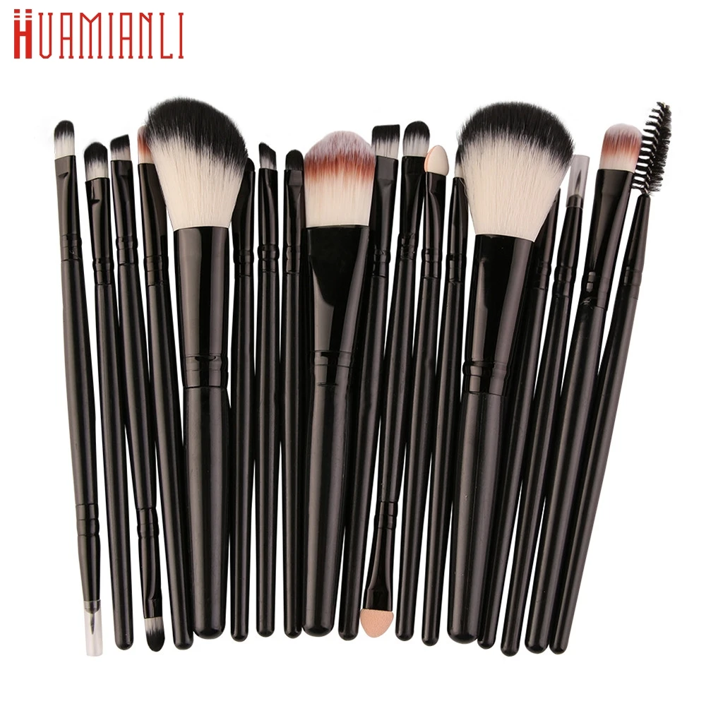 

makeup Brush cepillo brosses 2017 18 pcs Makeup Brush Set tools Make-up Toiletry Kit Wool Make Up drop ship 17aug19