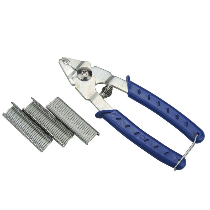 

Hog Ring Pliers +600M Nail Poultry Cage Installation Chicken Fence Farm Installation Tools Fences Netting Tags