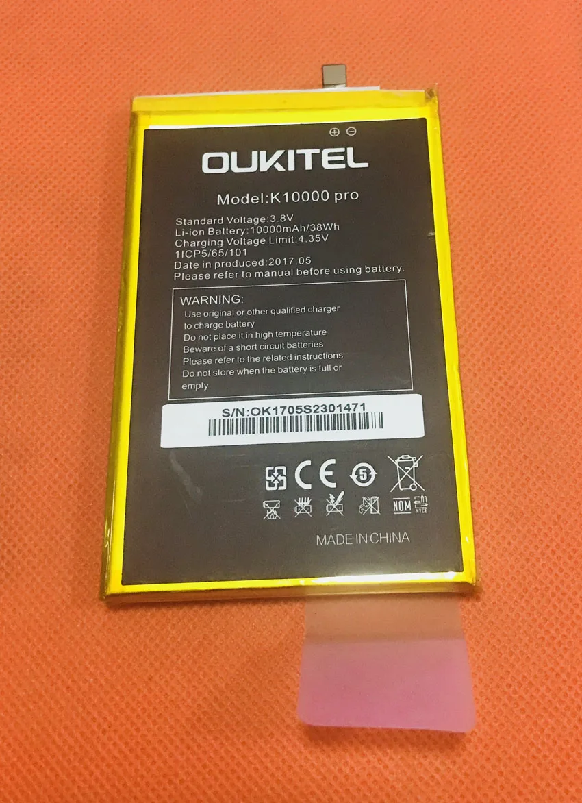 Оригинальный б/у аккумулятор 10000 мАч для Oukitel K10000 Pro MTK6750T 5 &quotFHD | Мобильные