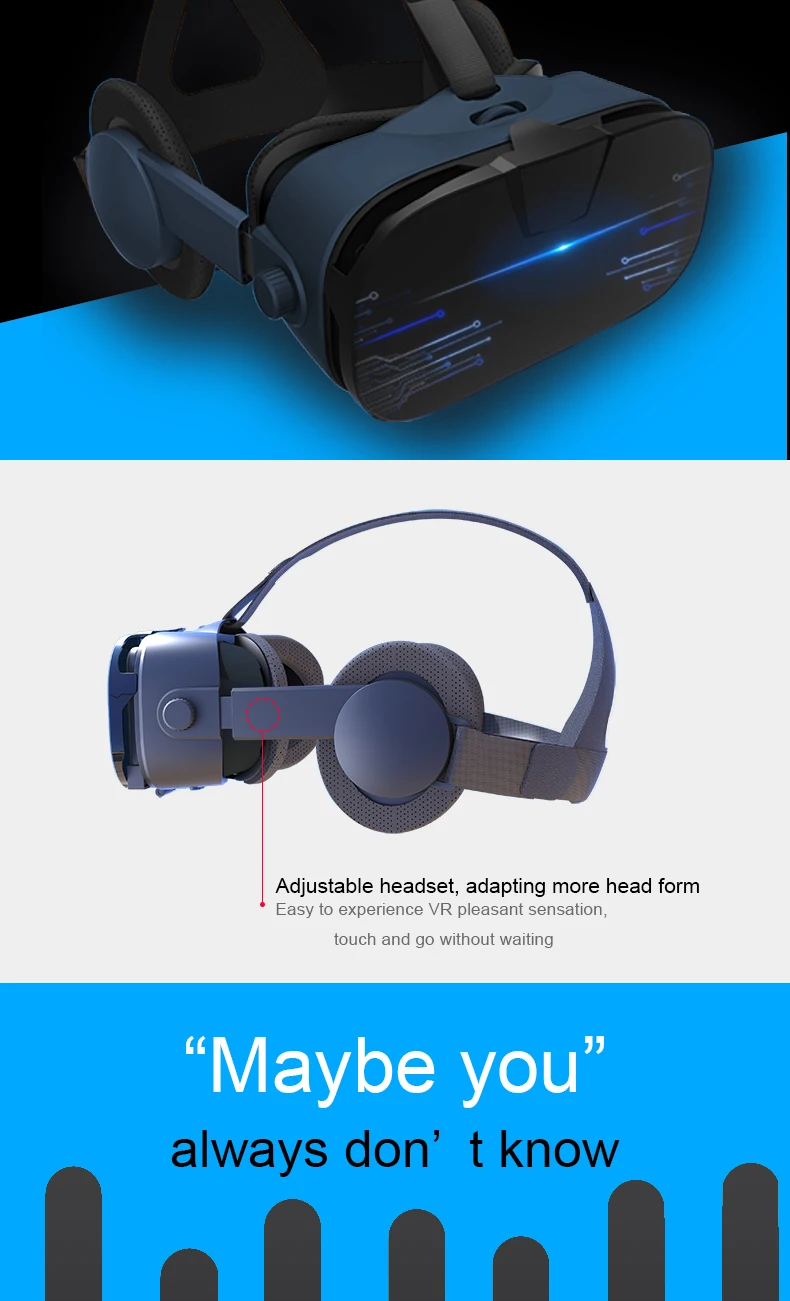 FiiT VR 2F VR виртуальной реальности 3D очки стереонаушники+ смарт Bluetooth беспроводной пульт дистанционного управления геймпад для 4,0-6,3 дюймов