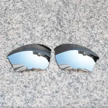 E.O.S Reforçada Polarizada Lentes de Reposição para o Meio Jacket XLJ Oakley Óculos De Sol-Prata Chrome Espelho Polarizado(China)