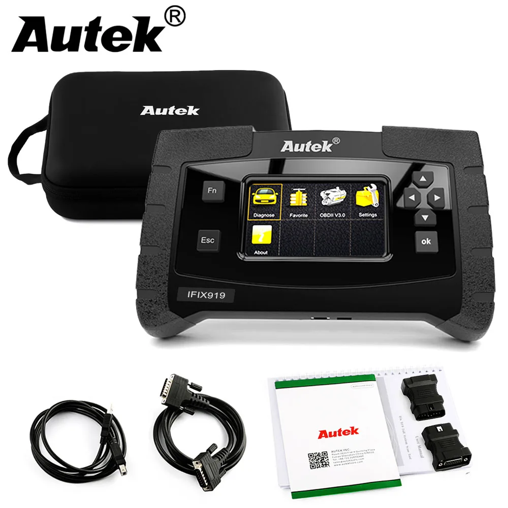 Autek IFIX919 OBD2 инструмент диагностики Полный Системы двигателя автомобиля ABS Airbag SAS