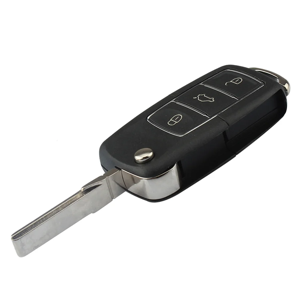 Новый чехол книжка для автомобильного ключа с 3 кнопками VW Golf Bora Polo Passat Toledo SEAT Leon