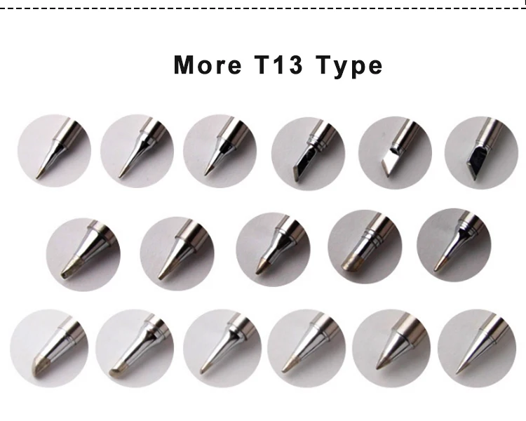 Gudhep T13-K B Soldering Iron Tips for FM2026 Nitrogen Soldering Iron FX950 FX951 FM203 FX780 FX790 Soldering Station