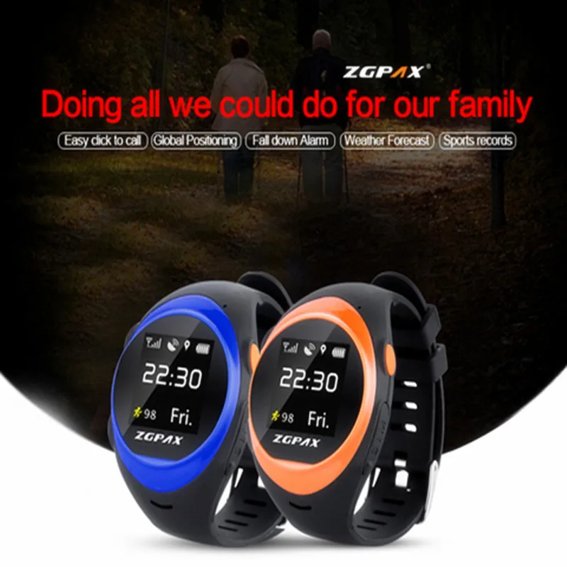 

High quality SOS two-way communication smart watch online tracking GPS watch standby for 108 hours 400m Ah LBS sports watches