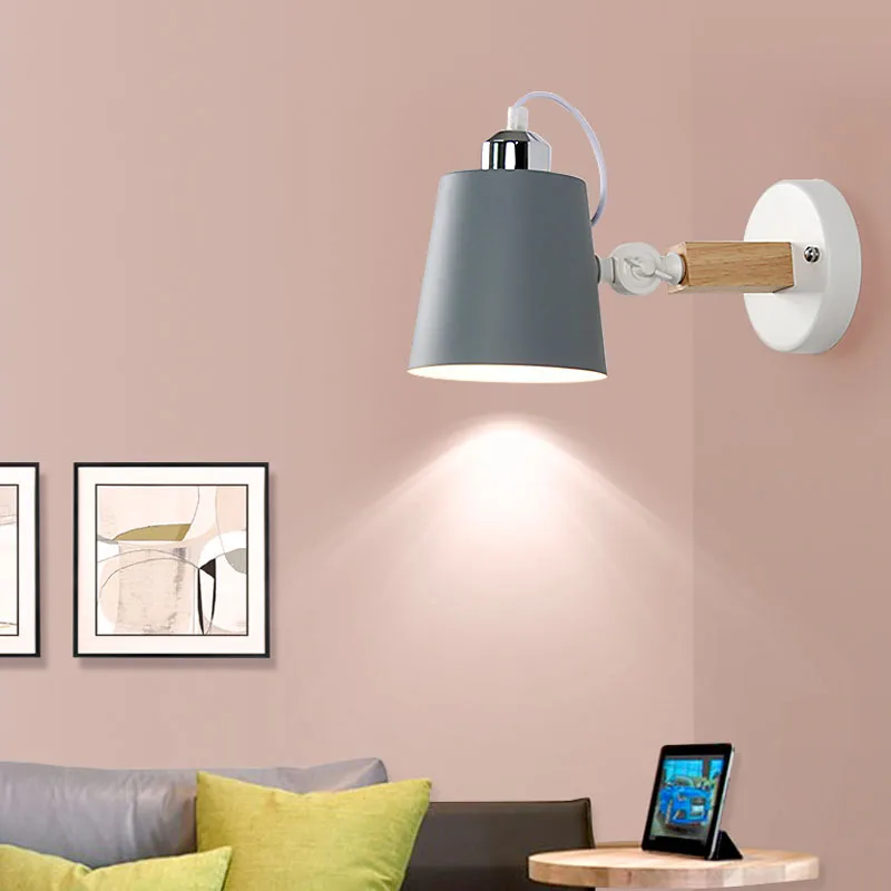 

nordic modern lights adjustable lamps bar child bedroom bedside study aisle hall stair dining room pub club wall sconces bra