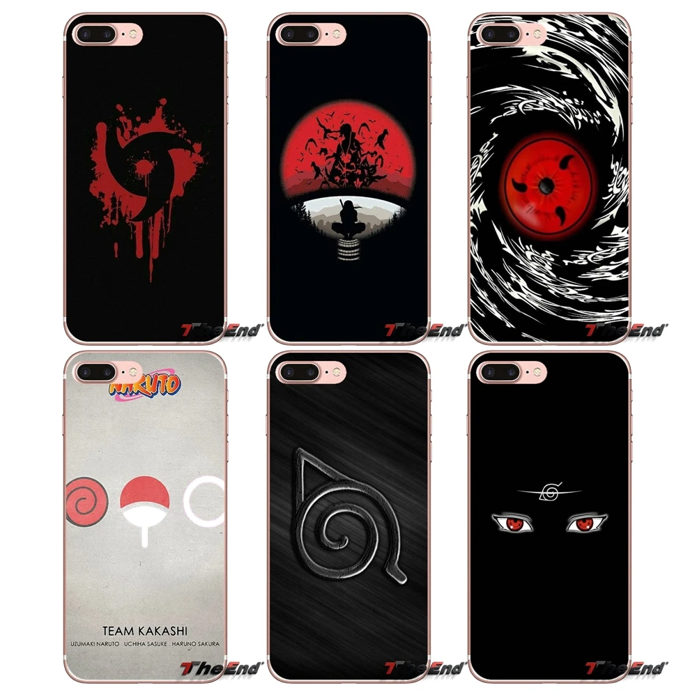 

Clan Uchiha Sasuke Logo Naruto Transparent Soft Covers For Apple iPhone X 4 4S 5 5S SE 5C 6 6S 7 8 Plus 6sPlus 6Plus 7plus 8plus