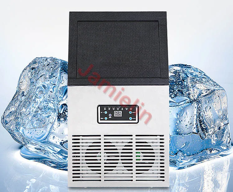 Jamielin дома небольшой автомат для льда Большой Ёмкость 60 кг/24 ч льдогенератор для торговых предприятий машина для приготовления льда