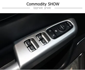 

Car Styling Interior Door Armrest Cover Window Switch Control Panel Trim Sticker For Kia 2016 2017 KX5 Auto Accessories