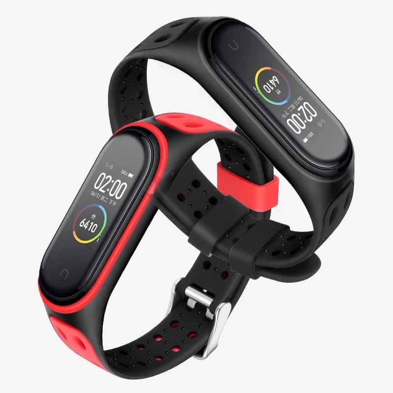 Браслет для Xiaomi Mi Band 5 6 ремешок Amazfit силиконовый xiaomi mi band 4 браслет Miband 3 Аксессуары