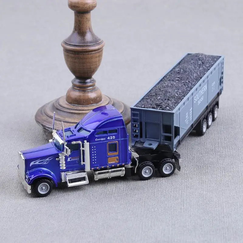 1:65 American Truck Container Truck Vehicle Simulation Model Car Toys for Children HotWheels vespa oyuncak diecast 1:65 American Truck Container Truck Vehicle Simulation Model Car Toys for Children HotWheels vespa oyuncak diecast