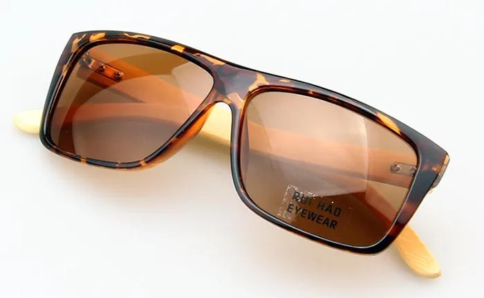 Мужские поляризованные солнцезащитные очки очки для вождения открытого транспорта бамбуковые дужки поляризованные солнцезащитные очки популярные деловые очки