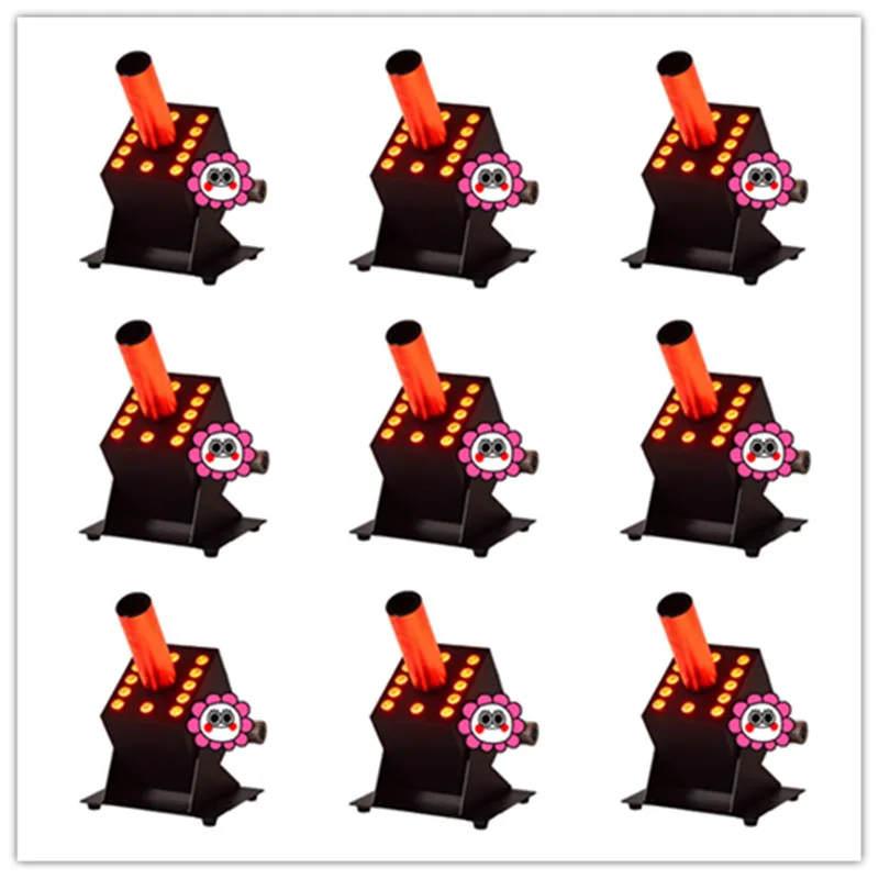 8 шт. DMX512 Cryo FX Blast 5 м черный шланг 3 в 1 RGB 12*3 Вт CO2 машина для холодного дыма 70