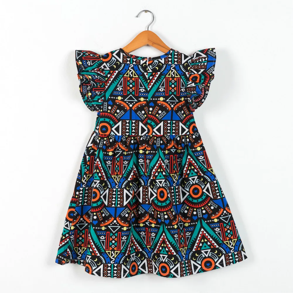 

2019 Summer Girls Dress Floral Print Princess Dresses For Baby Girls Designer Formal Party Dress Daughter Birthday Kids Clothes