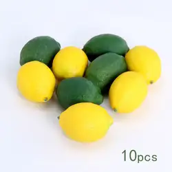 10 шт. реалистичные искусственные лимоны Лимы Декоративные искусственные фрукты имитация домашнего декора