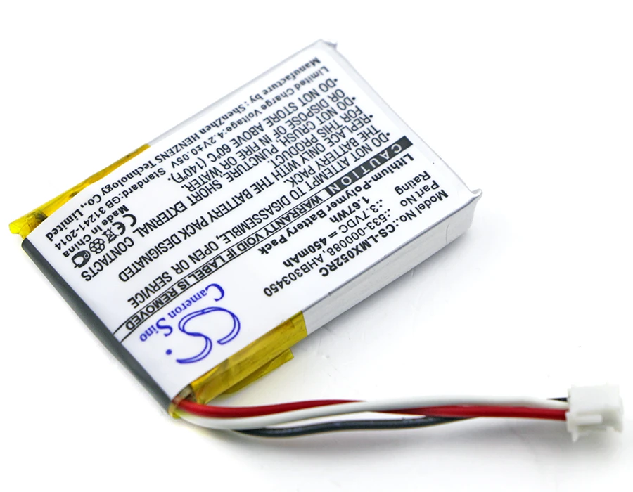 Аккумулятор Cameron Sino 450mAh 533 000088 AHB303450 для Logitech 910 004362 004374 M RO052 MX Anywhere 2|cameron sino|cameron sino