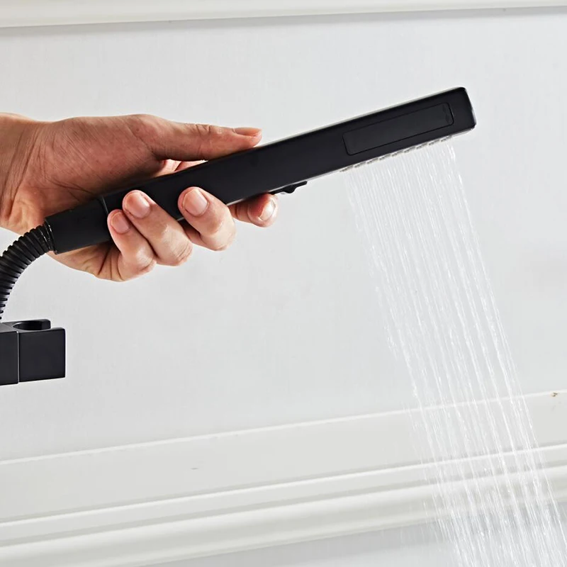 Wall Shower Mounting Brackets Shower & Spray 2 Function Handheld Hose