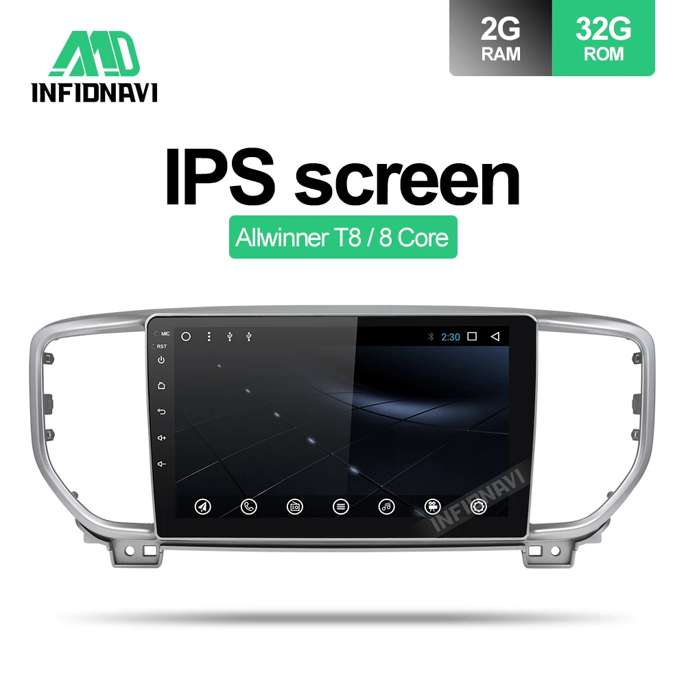 

android 8.1 car dvd for KIA sportage 2018 2019 kx5 gps navigation car radio video stereo multimedia player octa core IPS screen