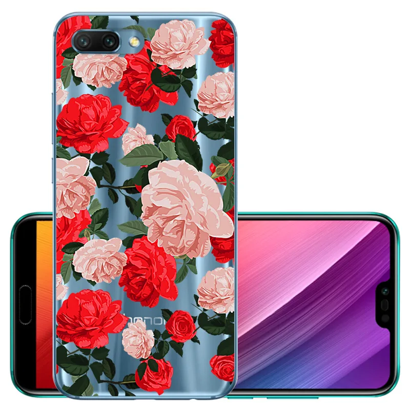 CROWNPRO Funda для huawei Honor 10 чехол s Силиконовый ТПУ для Honor10 5,8" мягкая задняя крышка прозрачный для huawei Honor 10 чехол для телефона TPU - Цвет: XMG