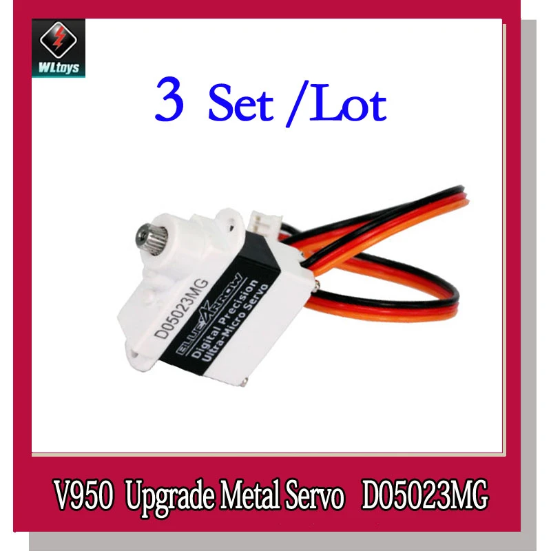 3set Bluearraow D05023mg V950 Upgrade Metal Servo V950014 For Wltoys